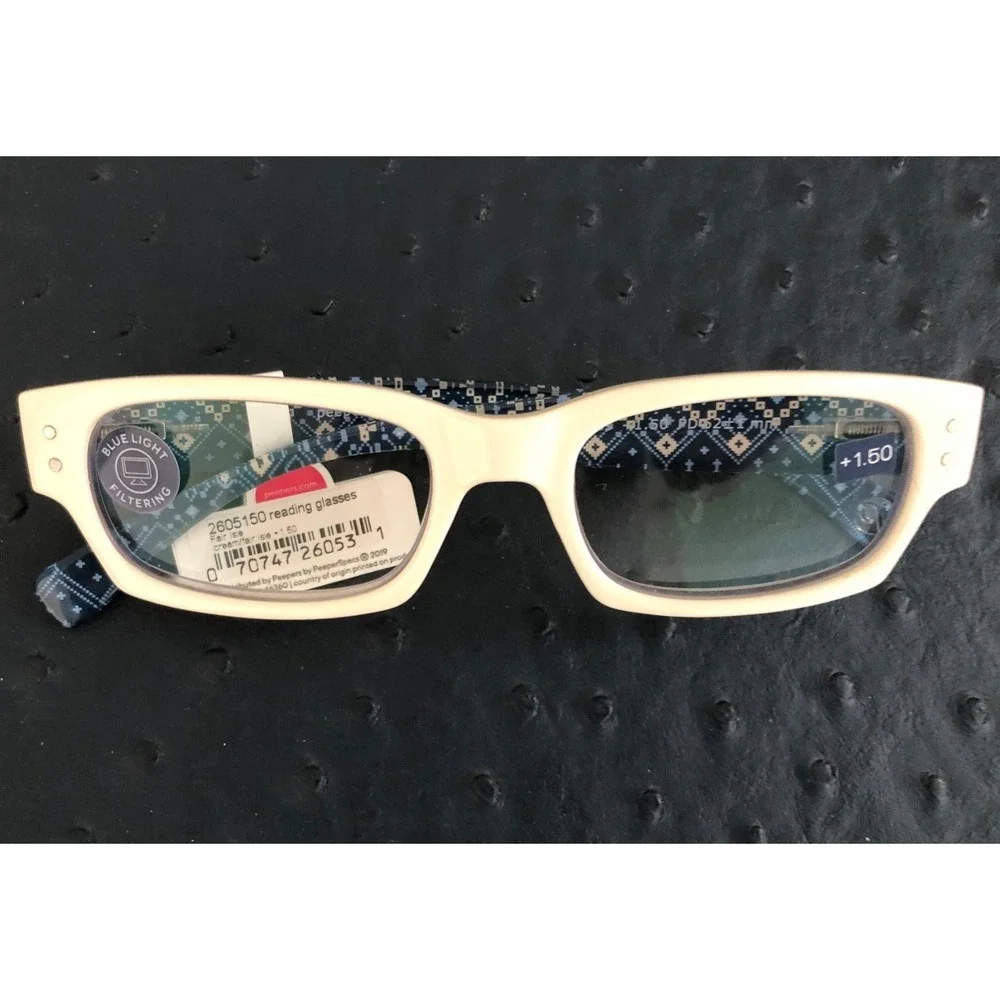 New Fair Isle PEEPERS BLUE LIGHT FILTERING Readers +1.50